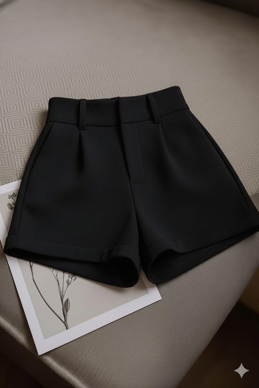 Shorts Oxford negro